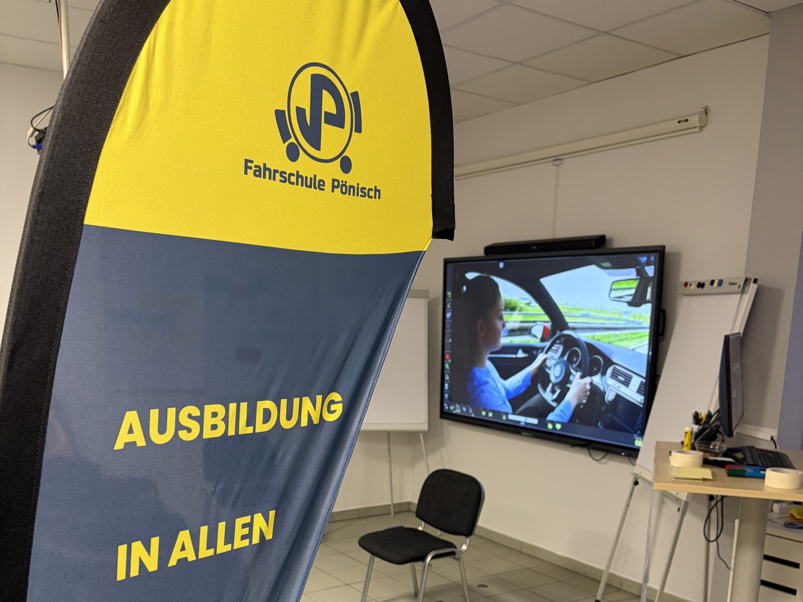 Beratungsraum der Fahrschule Pönisch in Nürnberg-Ziegelstein